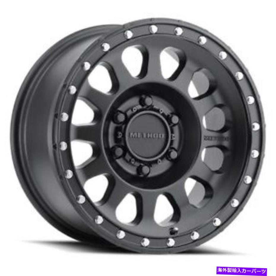 ホイール　４本セット 17x9メソッドMR315マットブラックホイール6x5.5（-12mm）セット4 17x9 Method MR315 Matte Black Wheels 6x5.5 (-12mm) Set of 4【並行輸入品】