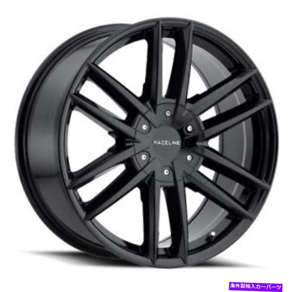 ホイール　４本セット 18x8 Raceline 158bインパルスグロスブラックホイール6x5.5/6x135（+35mm）セット4 18x8 Raceline 158B Impulse Gloss Black Wheels 6x5.5/6x135 (+35mm) Set of 4【並行輸入品】