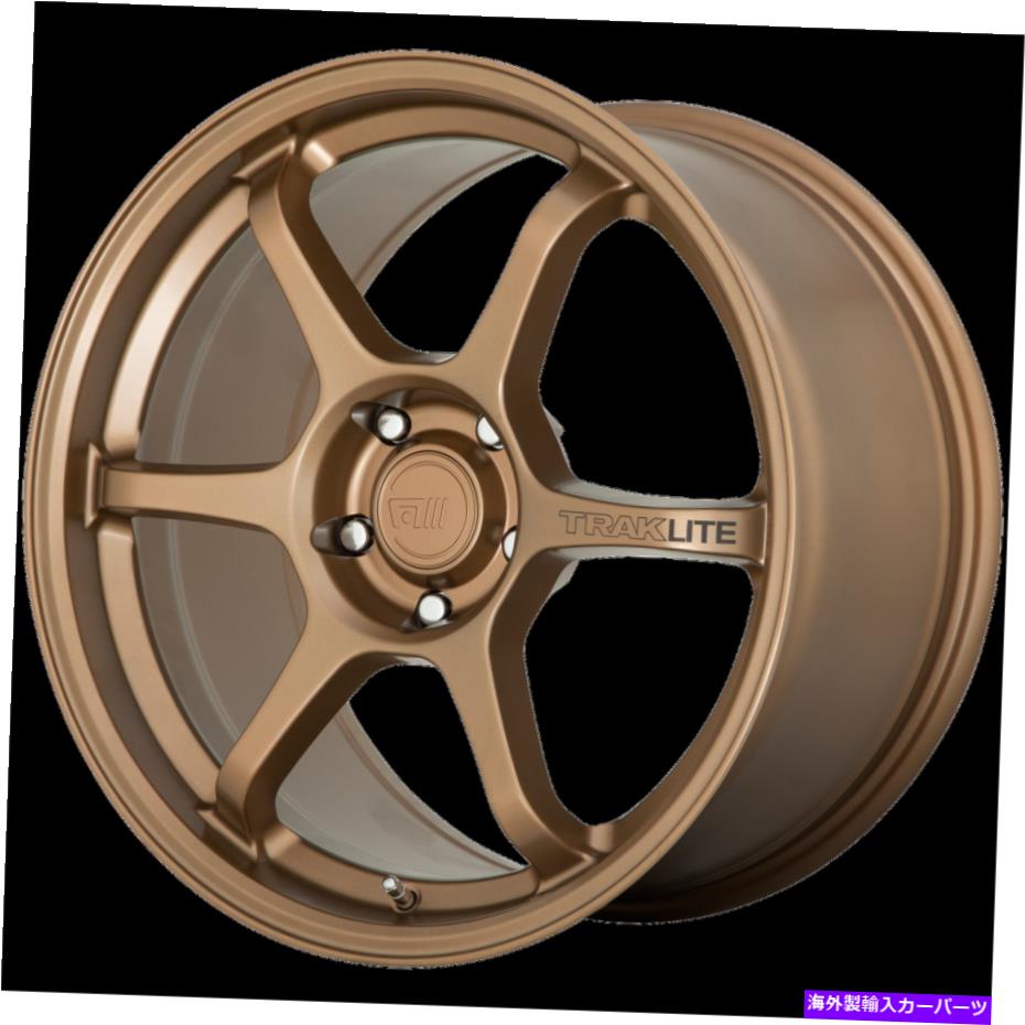 ホイール　４本セット 18x9.5 motegi mr145トラクライトマットブロンズホイール5x100（45mm）セット4 18x9.5 Motegi MR145 Traklite Matte Bronze Wheels 5x100 (45mm) Set of 4【並行輸入品】