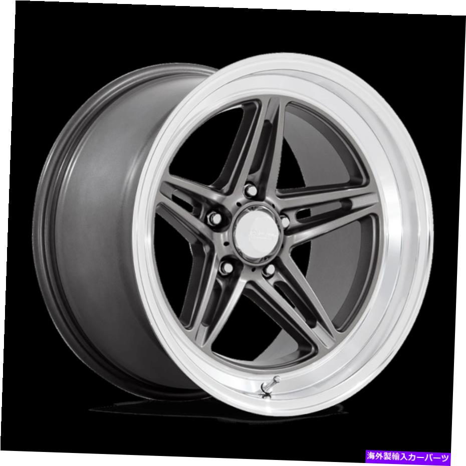 ホイール　４本セット 18x10 American Racing VN514 Groove Anthracite Wheels 5x4.75（0mm）セット4 18x10 American Racing VN514 Groove Anthracite Wheels 5x4.75 (0mm) Set of 4【並行輸入品】