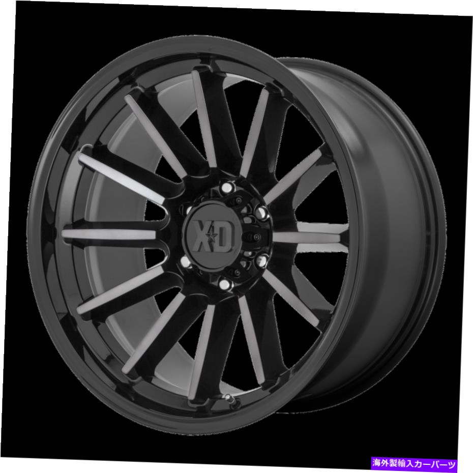 ホイール　４本セット 17x9 XDシリーズXD855 Luxe Black Machined W/Gray Tint Wheels 5x5（0mm）セット4セット 17x9 XD Series XD855 Luxe Black Machined W/Gray Tint Wheels 5x5 (0mm) Set of 4【並行輸入品】