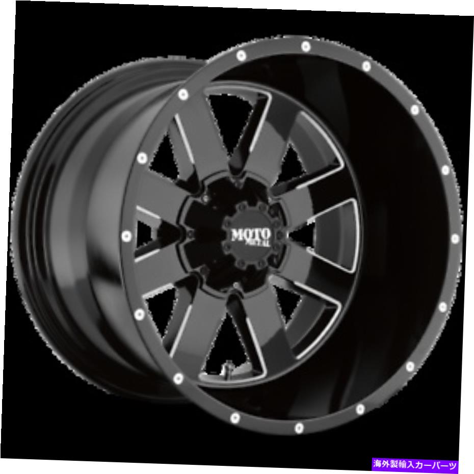 ホイール　４本セット 18x9 Moto Metal Mo962 Gloss Black Milled Wheels 5x5/5x5.5（0mm）セット4のセット 18x9 Moto Metal MO962 Gloss Black Milled Wheels 5x5/5x5.5 (0mm) Set of 4【並行輸入品】｜Us Custom Parts Shop USDM