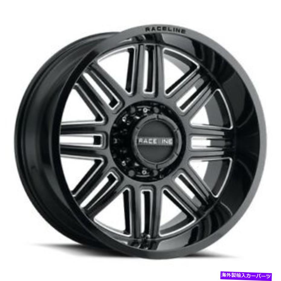 ホイール　４本セット 18x9レーシャライン948mスプリットグロスブラック＆ミリングホイール6x5.5（0mm）セット4のセット 18x9 Raceline 948M Split Gloss Black & Milled Wheels 6x5.5 (0mm) Set of 4【並行輸入品】｜Us Custom Parts Shop USDM