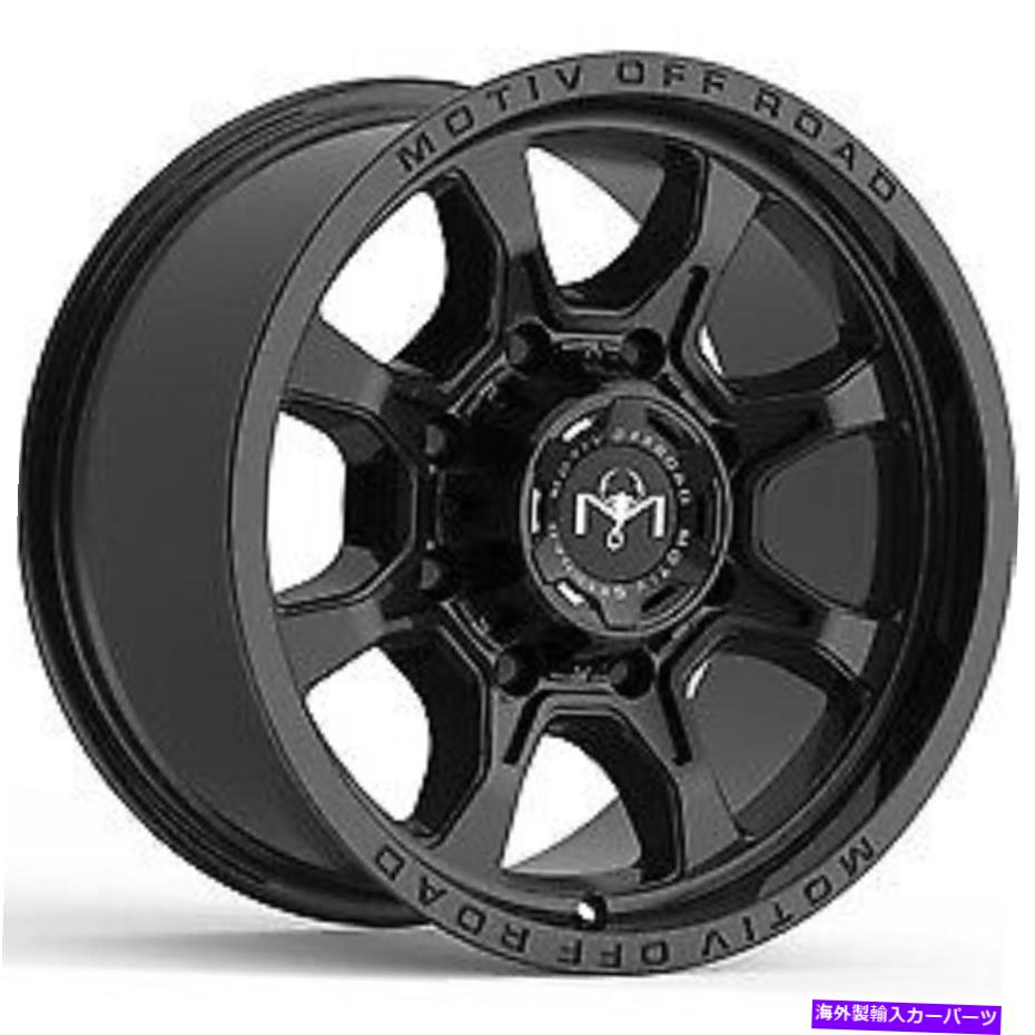 ホイール　４本セット 18x9モチーブオフロード427bグロックグロスブラックホイール8x180（18mm）セット4 18x9 Motiv Off Road 427B Glock Gloss Black Wheels 8x180 (18mm) Set of 4【並行輸入品】