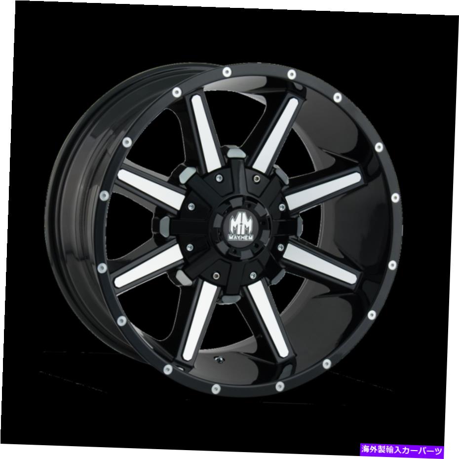 ホイール 4本セット 17x9メイヘムアーセナルブラック/機械加工フェイスホイール6x135/6x5.5(-12mm)セット4 17x9 MAYHEM Arsenal Black/Machined Face Wheels 6x135/6x5.5 (-12mm) Set of 4【並行輸入品】