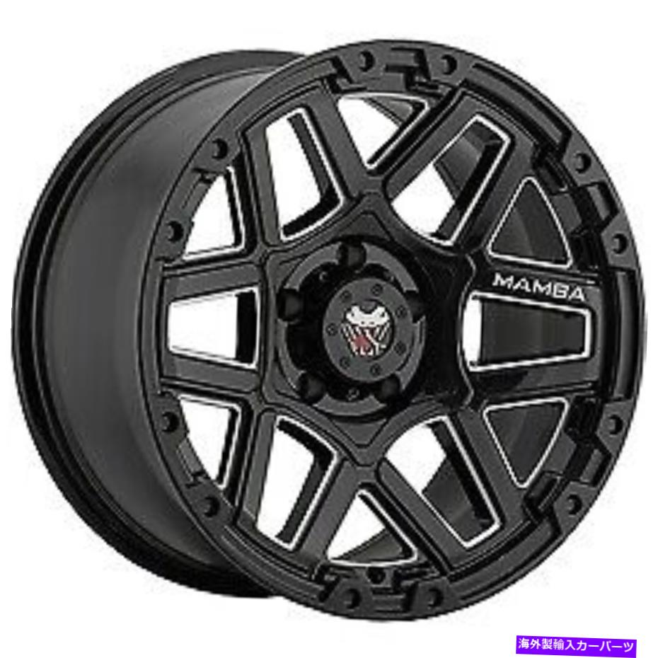 ホイール　４本セット 18x9マンバ595MB M23グロスブラックホイール5x5（-12mm）セット4 18x9 Mamba 595MB M23 Gloss Black Wheels 5x5 (-12mm) Set of 4【並行輸入品】