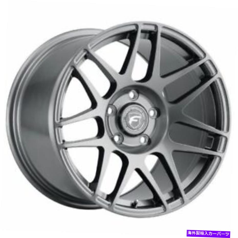 ホイール　４本セット 18x5 Fortestar F173 F14ドラッググロスアントララサイトホイール5x4.5（-23mm）セット4 18x5 Forgestar F173 F14 Drag Gloss Anthracite Wheels 5x4.5 (-23mm) Set of 4【並行輸入品】
