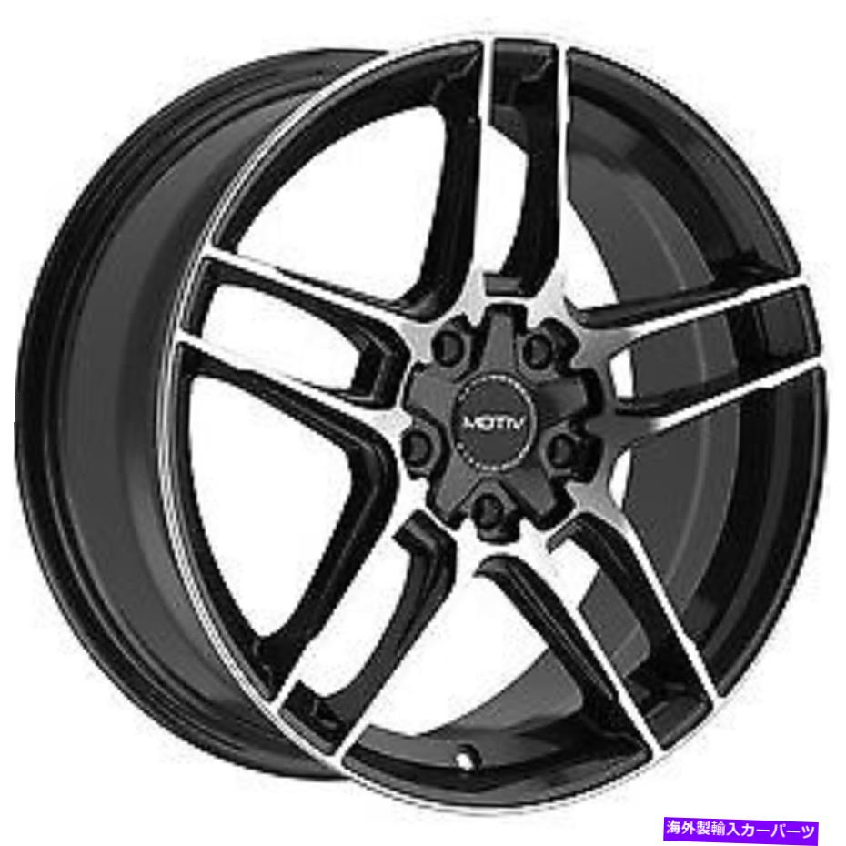 ホイール　４本セット 19x8.5 Motiv 434MB Matic Gloss Blk Mach Face Wheels 5x108（40mm）セット4のセット 19x8.5 Motiv 434MB Matic Gloss Blk Mach Face Wheels 5x108 (40mm) Set of 4【並行輸入品】