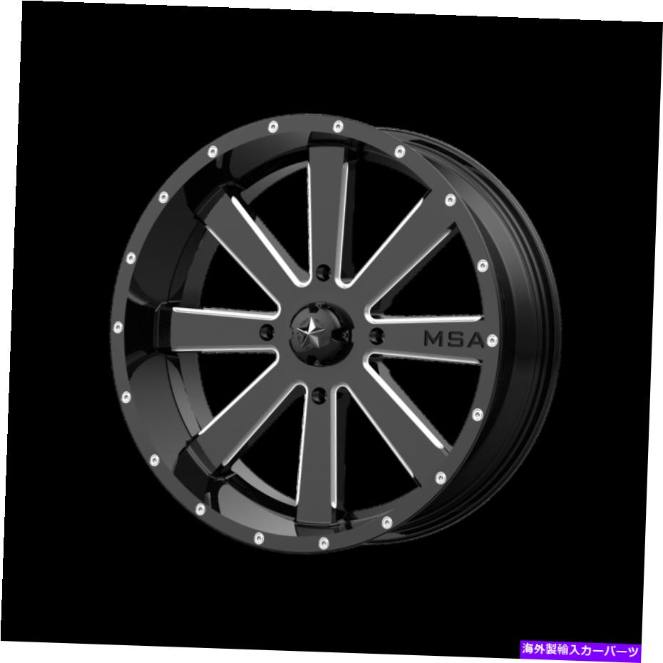 ホイール 4本セット 18x7 MSAオフロードM34フラッシュUTVグロスブラックミリングホイール4x137(0mm)セット4 18x7 MSA Offroad M34 Flash UTV Gloss Black Milled Wheels 4x137 (0mm) Set of 4【並行輸入品】|Us Custom Parts Shop USDM