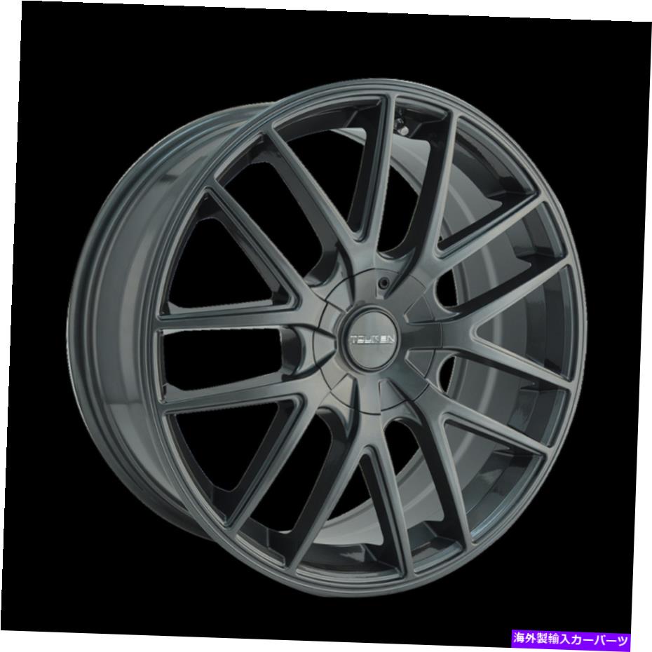 ホイール　４本セット 20x8.5 Touren TR60ガンメタルホイール5x4.5/5x120（20mm）セット4 20x8.5 TOUREN TR60 Gunmetal Wheels 5x4.5/5x120 (20mm) Set of 4【並行輸入品】