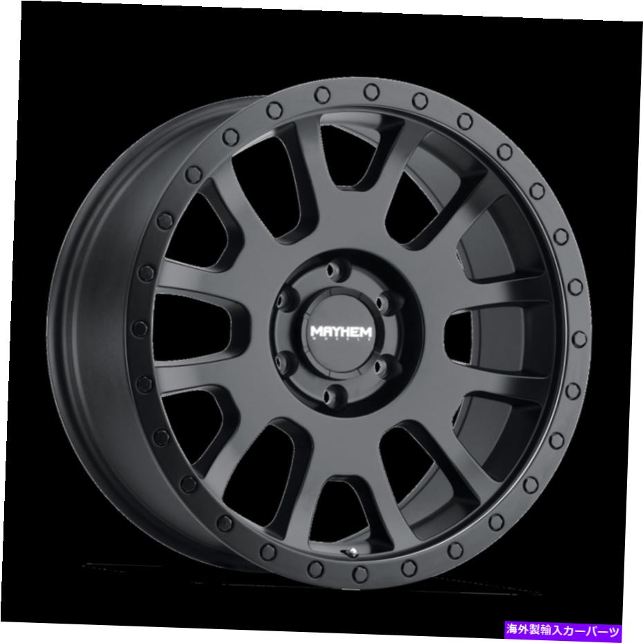 ホイール　４本セット 18x9メイヘムスカウトマットブラックホイール6x135（0mm）4のセット 18x9 MAYHEM Scout Matte Black Wheels 6x135 (0mm) Set of 4【並行輸入品】｜Us Custom Parts Shop USDM