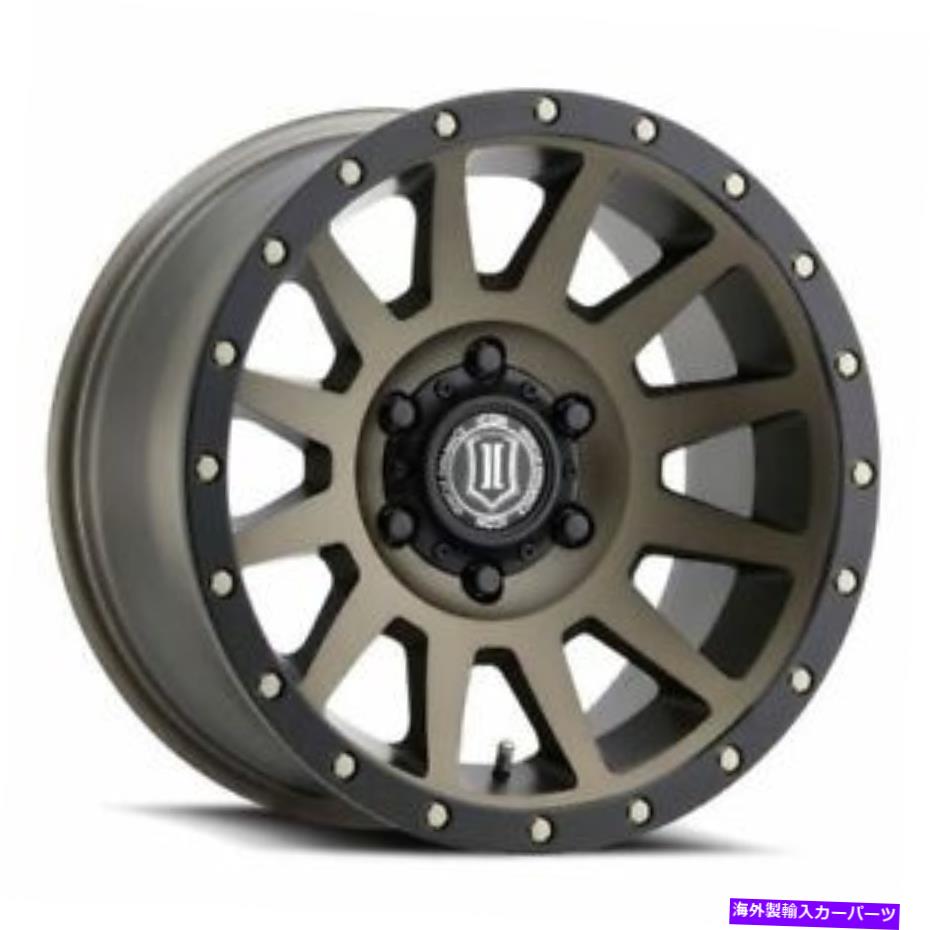 ホイール　４本セット 17x8.5アイコン合金圧縮ブロンズホイール6x135（6mm）セット4のセット 17x8.5 Icon Alloys Compression Bronze Wheels 6x135 (6mm) Set of 4【並行輸入品】