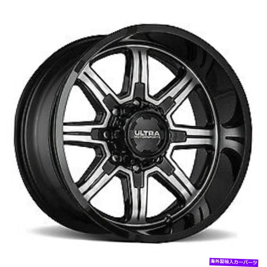 ホイール　４本セット 20x10ウルトラ229Uメナスグロスブラックホイール5x5（-25mm）セット4 20x10 Ultra 229U Menace Gloss Black Wheels 5x5 (-25mm) Set of 4【並行輸入品】