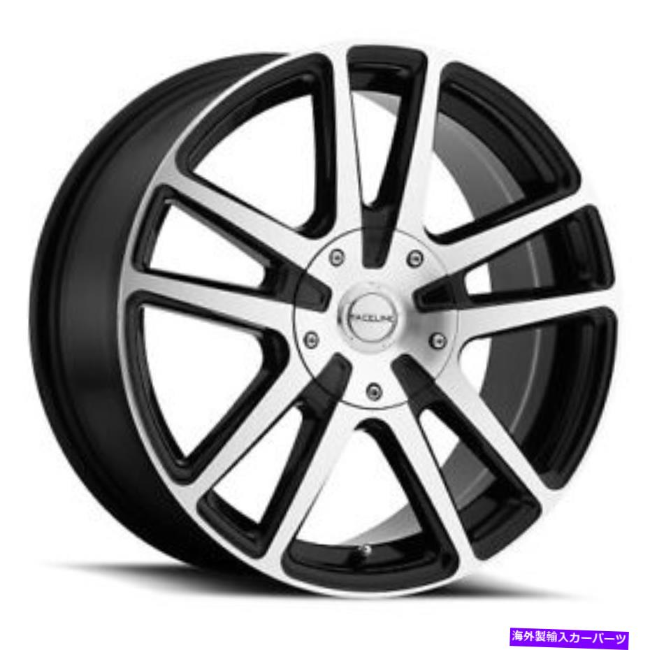 ホイール　４本セット 18x8レーシャライン145mエンコールブラック/機械加工ホイール5x4.5/5x5（+40mm）セット4 18x8 Raceline 145M Encore Black/Machined Wheels 5x4.5/5x5 (+40mm) Set of 4【並行輸入品】 303,188円
