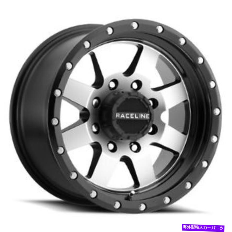 ホイール　４本セット 18x9レーチライン935mディフェンダーブラック/機械加工ホイール5x5（+18mm）セット4のセット 18x9 Raceline 935M Defender Black/Machined Wheels 5x5 (+18mm) Set of 4【並行輸入品】