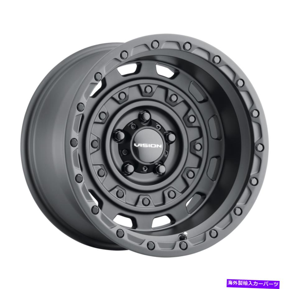 ホイール　４本セット 20x9.5 Vision 403戦術的なサテンブラックホイール5x5（-18mm）セット4のセット 20x9.5 Vision 403 Tactical Satin Black Wheels 5x5 (-18mm) Set of 4【並行輸入品】