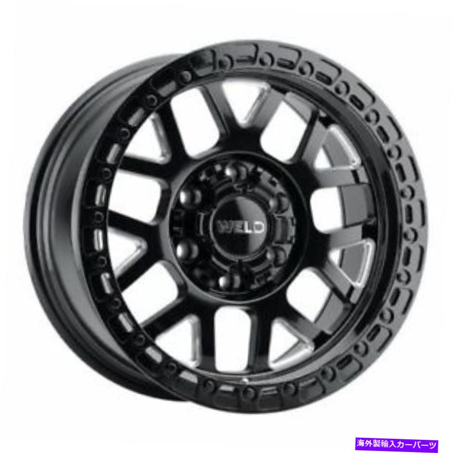 ホイール　４本セット 20x9溶接オフロードw105シンチブラックミリングホイール5x5/5x5.5（0mm）�
2000
�ット4 20x9 WELD Off-Road W105 Cinch Black Milled Wheels 5x5/5x5.5 (0mm) Set of 4【並行輸入品】