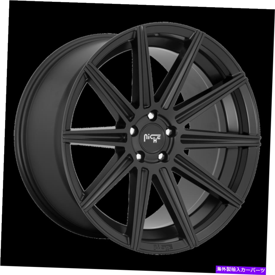 ホイール　４本セット 20x10.5ニッチ1PC M242 Tifosi Matteブラックホイール5x112（27mm）セット4 20x10.5 Niche 1pc M242 TIFOSI MATTE BLACK Wheel 5x112 (27mm) Set of 4【並行輸入品】
