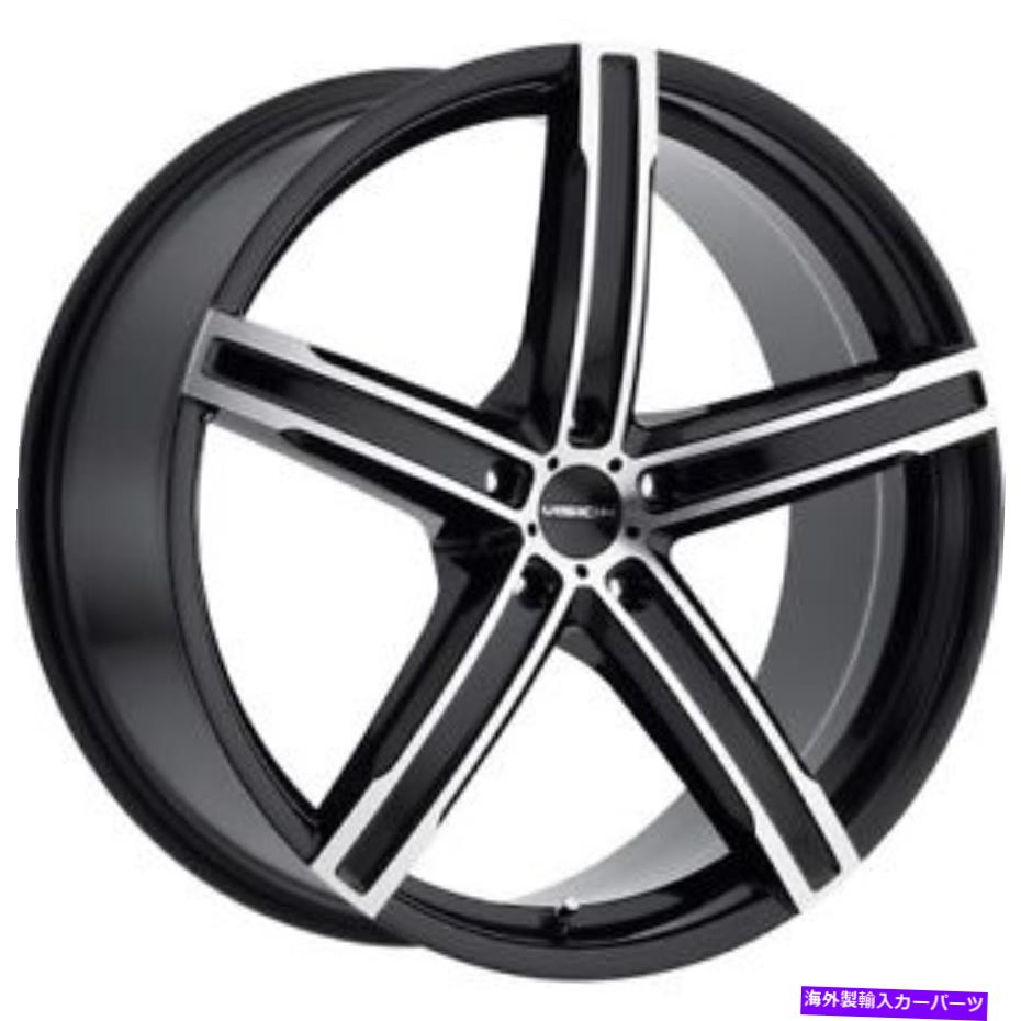 ホイール　４本セット 20x8.5ビジョン469ブーストブラック機械加工ホイール5x112（35mm）セット4 20x8.5 Vision 469 Boost Black Machined Wheels 5x112 (35mm) Set of 4【並行輸入品】｜Us Custom Parts Shop USDM
