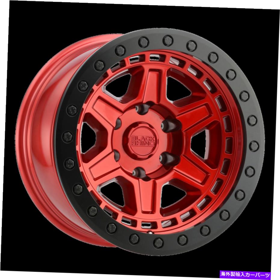 ホイール　４本セット 20x9.5ブラックサイリノリノキャンディレッドw/ブラックリップエッジホイール6x135（12mm）セット4 20x9.5 Black Rhino Reno Candy Red W/ Black Lip Edge Wheel 6x135 (12mm) Set of 4【並行輸入品】