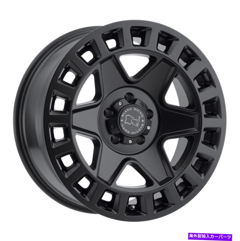 ホイール　４本セット 17x9ブラックサイヨークマットブラックホイール5x5（-12mm）セット4 17x9 Black Rhino York Matte Black Wheels 5x5 (-12mm) Set of 4【並行輸入品】