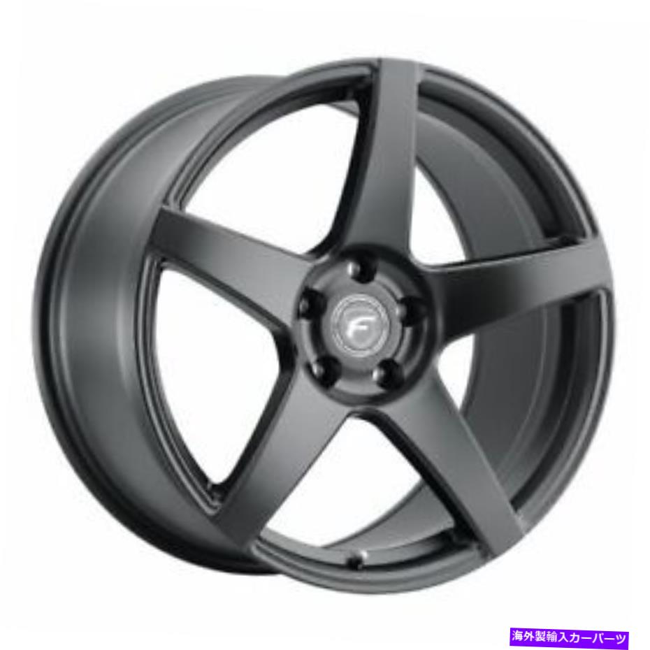 ホイール　４本セット 19x9 forgestar f112 cf5サテンブラックホイール5x4.5（35mm）セット4 19x9 Forgestar F112 CF5 Satin Black Wheels 5x4.5 (35mm) Set of 4【並行輸入品】