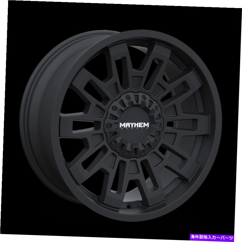 ホイール 4本セット 20x10メイヘム皮質マットブラックホイール5x5/5x5.5(-19mm)セット4 20x10 MAYHEM Cortex Matte Black Wheels 5x5/5x5.5 (-19mm) Set of 4【並行輸入品】|Us Custom Parts Shop USDM
