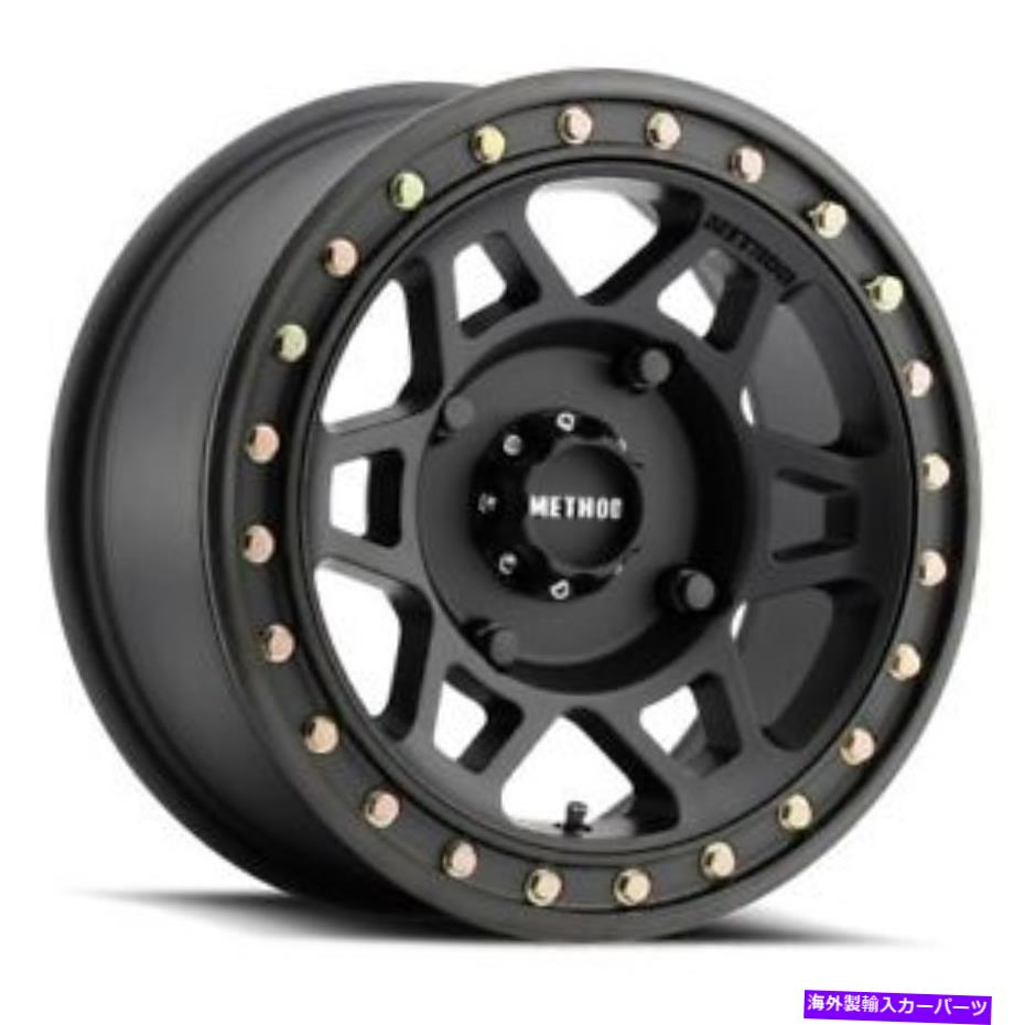 ホイール　４本セット 15x7メソッドMR405 UTVビードロックマットブラックホイール4x156（13mm）セット4 15x7 Method MR405 UTV BEADLOCK Matte Black Wheels 4x156 (13mm) Set of 4【並行輸入品】｜Us Custom Parts Shop USDM