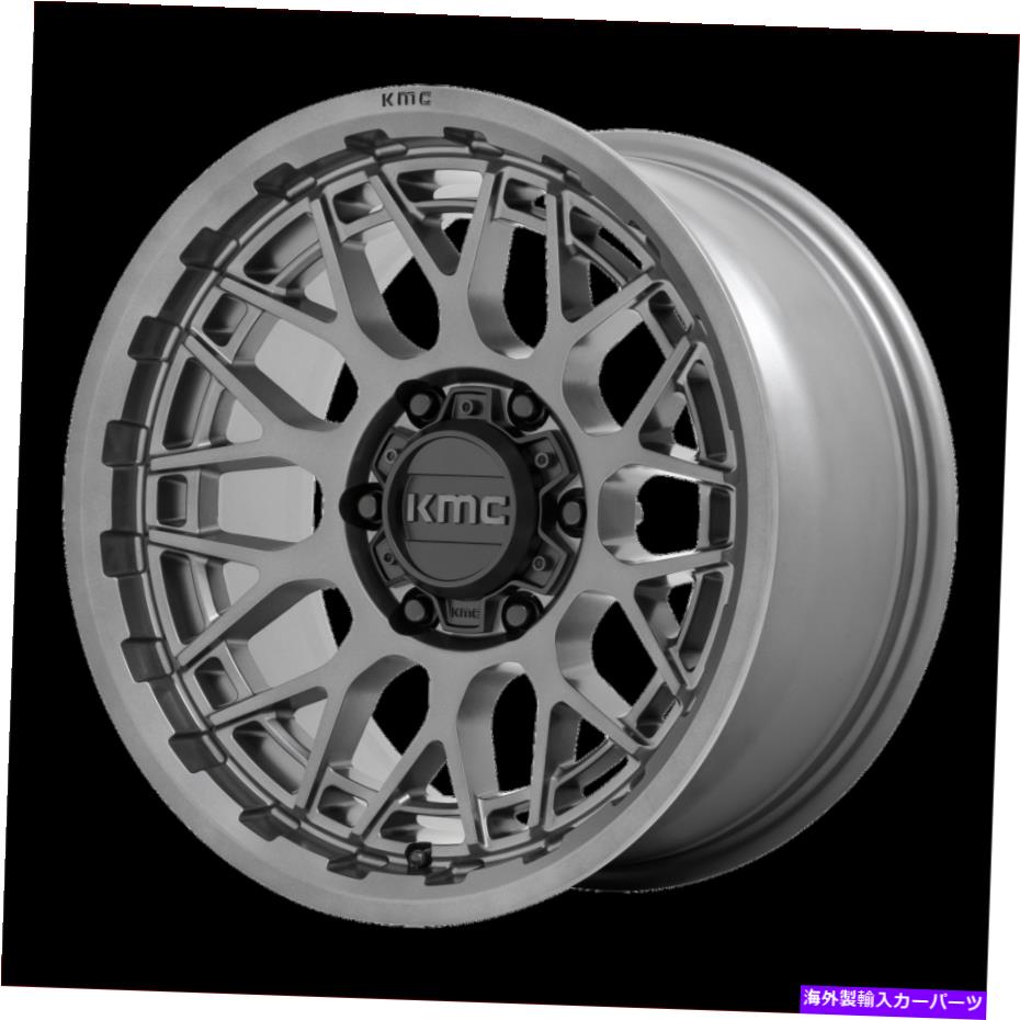 ホイール　４本セット 17x8.5 kmc km722テクニックアントララサイトホイール6x5.5（18mm）セット4 17x8.5 KMC KM722 Technic Anthracite Wheels 6x5.5 (18mm) Set of 4【並行輸入品】｜Us Custom Parts Shop USDM