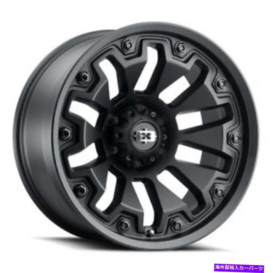 ホイール　４本セット 18x9ビジョンオフロード362アーマーサテンブラックホイール5x4.5（12mm）セット4 18x9 Vision Off-Road 362 Armor Satin Black Wheels 5x4.5 (12mm) Set of 4【並行輸入品】