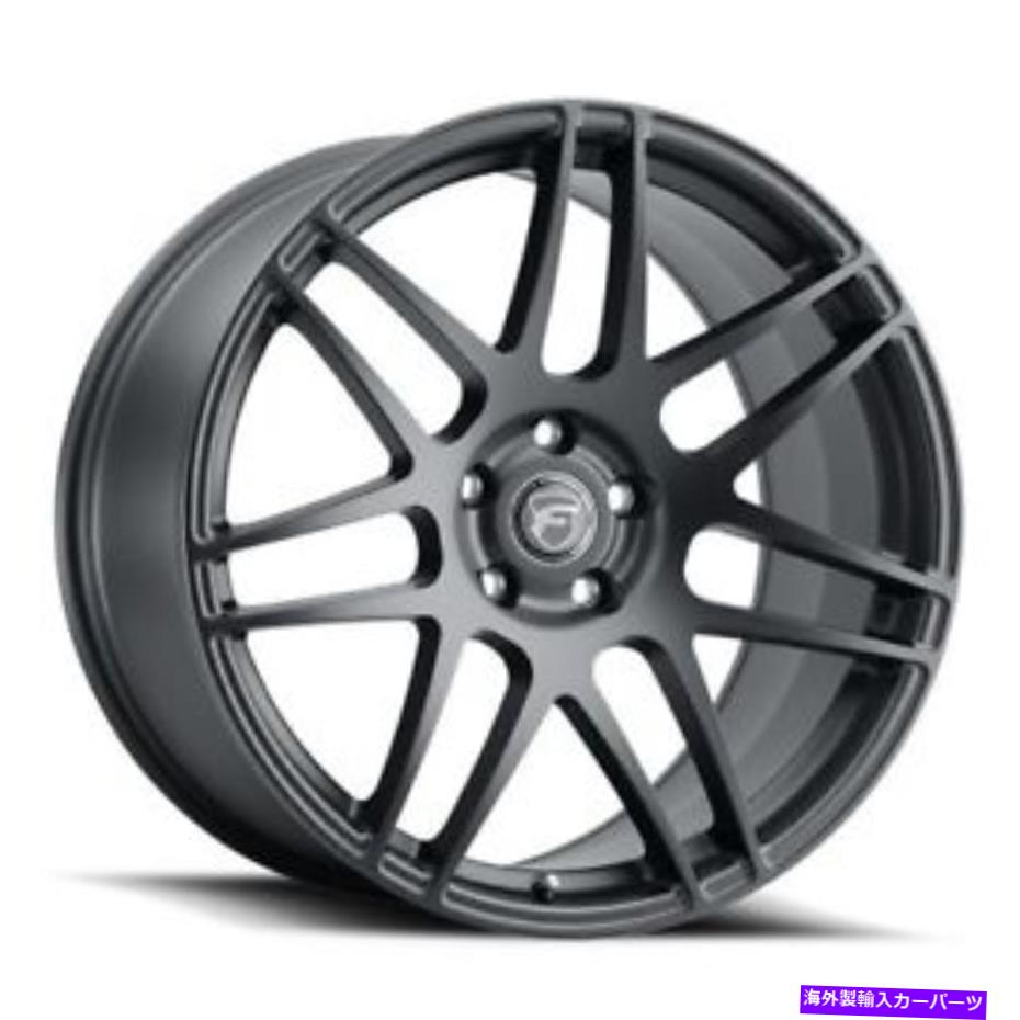 ホイール　４本セット 19x9.5 Fortestar F252 F14サテンブラックホイール5x4.5（29mm）セット4 19x9.5 Forgestar F252 F14 Satin Black Wheels 5x4.5 (29mm) Set of 4【並行輸入品】