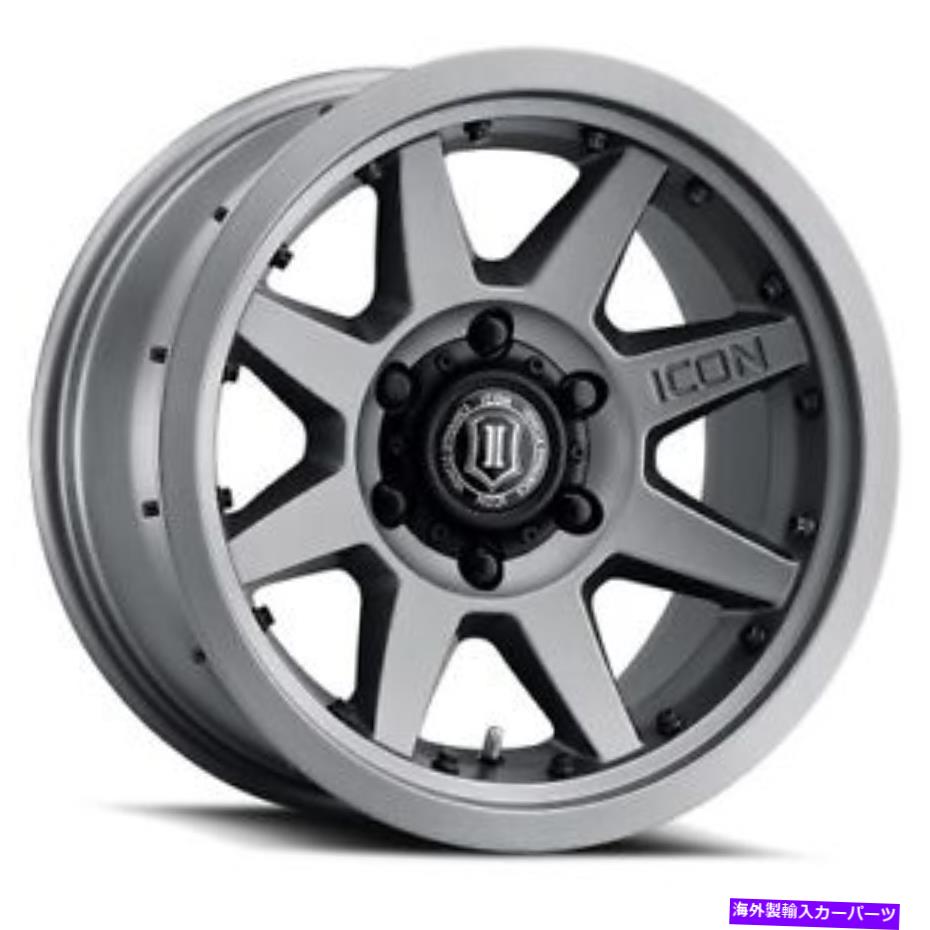 ホイール　４本セット 17x8.5アイコン合金リバウンドプロチタンホイール5x150（25mm）セット4のセット 17x8.5 Icon Alloys Rebound Pro Titanium Wheels 5x150 (25mm) Set of 4【並行輸入品】｜Us Custom Parts Shop USDM