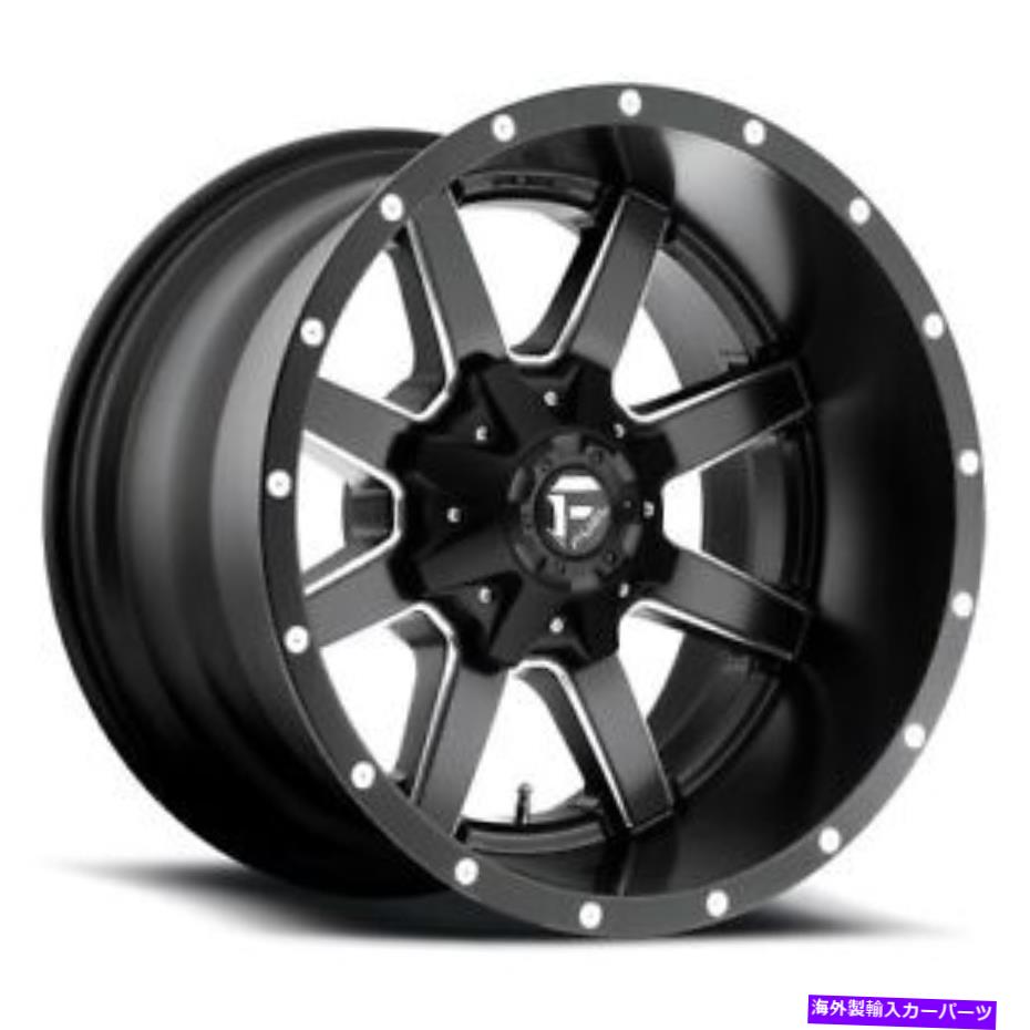 ホイール　４本セット 17x8.5 d538燃料マーベリックマットブラック＆ミルドホイール6x4.5/6x120（25mm）セット4 17x8.5 D538 Fuel Maverick Matte Black & Milled Wheel 6x4.5/6x120 (25mm) Set of 4【並行輸入品】