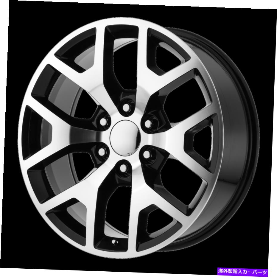 ホイール　４本セット 22x9 OE Creations PR169ブラック機械加工ホイール6x5.5（28mm）セット4 22x9 OE Creations PR169 Black Machined Wheels 6x5.5 (28mm) Set of 4【並行輸入品】