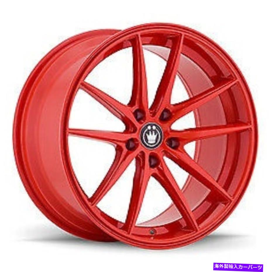 ホイール　４本セット 18x8 konig 37rオーバーステアグロスレッドホイール5x4.5（45mm）セット4 18x8 Konig 37R Oversteer Gloss Red Wheels 5x4.5 (45mm) Set of 4【並行輸入品】