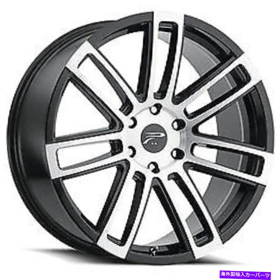 ホイール　４本セット 20x9プラチナ441Uゴーストグロスブラックホイール6x5.5（25mm）セット4 20x9 Platinum 441U Ghost Gloss Black Wheels 6x5.5 (25mm) Set of 4【並行輸入品】
