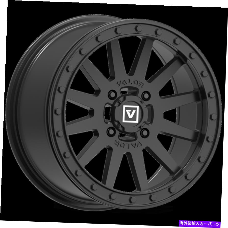 ホイール　４本セット 15x7 Valor Offadoad V05ビードロックサテンブラックホイール4x156（35mm）セット4 15x7 Valor Offroad V05 Beadlock Satin Black Wheels 4x156 (35mm) Set of 4【並行輸入品】