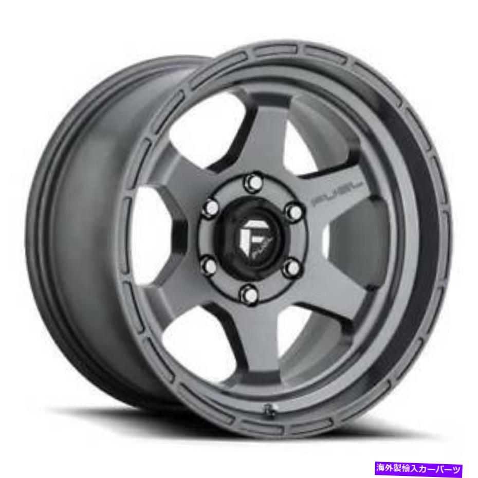 ホイール　４本セット 17x10 d665燃料shokマットガンメタルホイール6x5.5（-18mm）セット4 17x10 D665 Fuel Shok Matte Gunmetal Wheels 6x5.5 (-18mm) Set of 4【並行輸入品】