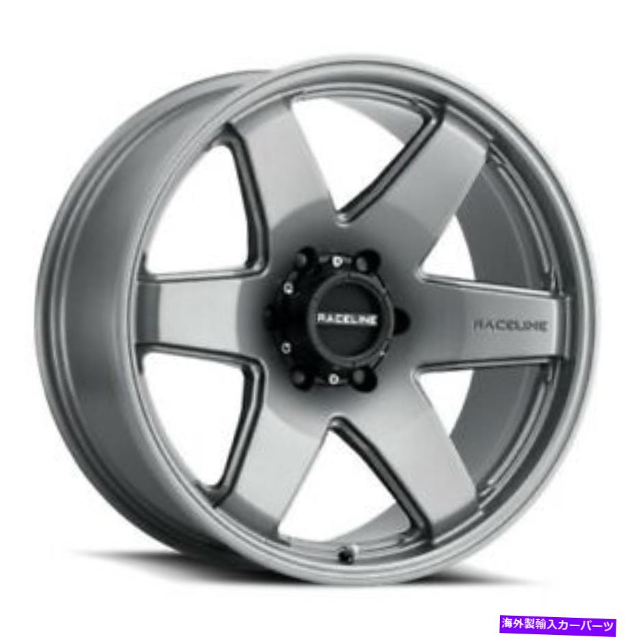 ホイール　４本セット 18x8 Raceline 942GS中毒のグレーストーンホイール6x135（35mm）セット4 18x8 Raceline 942GS Addict Greystone Wheels 6x135 (35mm) Set of 4【並行輸入品】