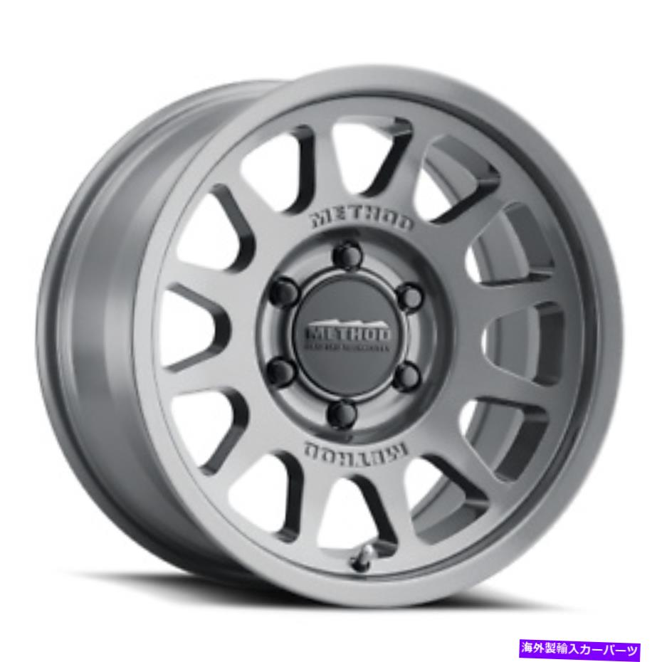 ホイール　４本セット 16x6メソッドレースホイールMR703ビーズグリップチタンホイール5x130（68mm）セット4 16x6 Method Race Wheels MR703 Bead Grip Titanium Wheels 5x130 (68mm) Set of 4【並行輸入品】