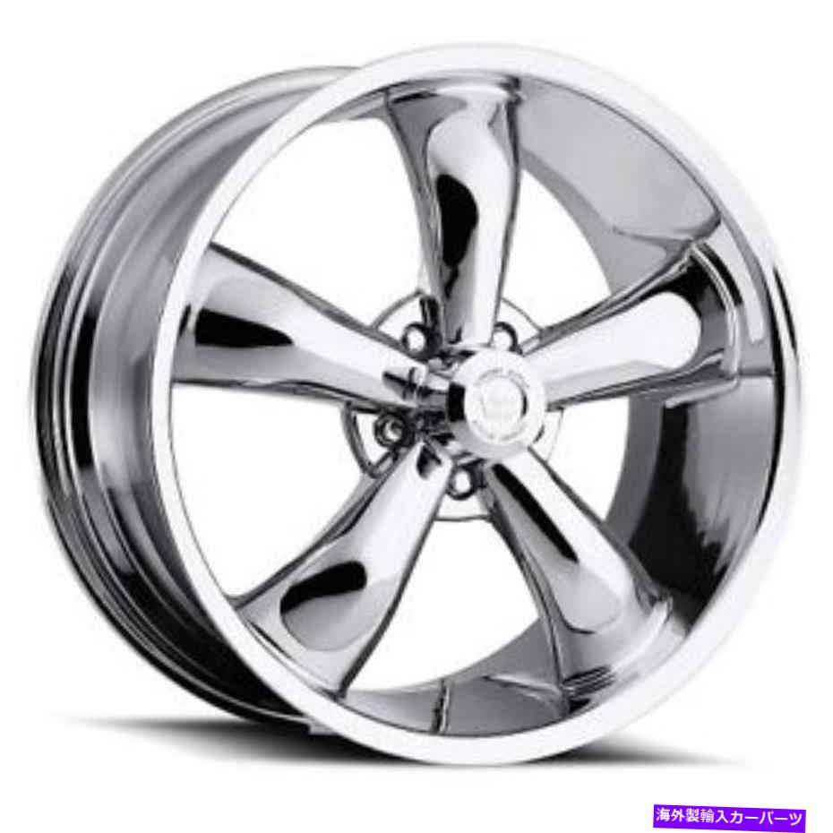 ホイール　４本セット 17x7アメリカンマッスル142レジェンド5クロムホイール5x4.5（6mm）セット4 17x7 American Muscle 142 Legend 5 Chrome Wheels 5x4.5 (6mm) Set of 4【並行輸入品】