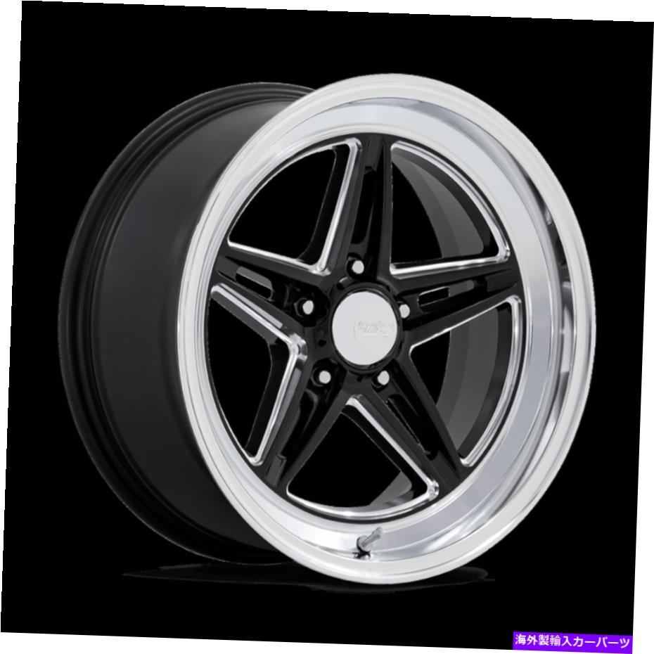 ホイール　４本セット 18x10 American Racing VN514 Groove Black Milled Wheels 5x4.75（12mm）セット4 18x10 American Racing VN514 Groove Black Milled Wheels 5x4.75 (12mm) Set of 4【並行輸入品】