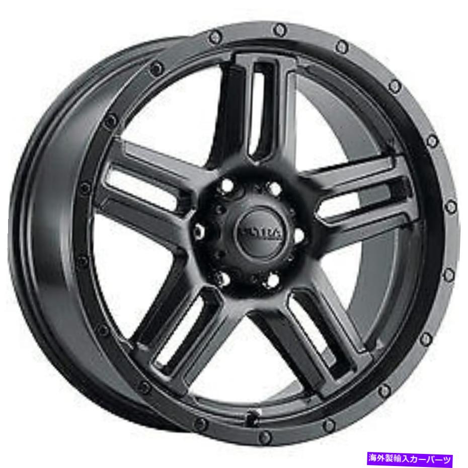 ホイール　４本セット 20x9ウルトラ258SBプラウラートラックサテンブラックホイール6x5.5（18mm）セット4 20x9 Ultra 258SB Prowler Truck Satin Black Wheels 6x5.5 (18mm) Set of 4【並行輸入品】