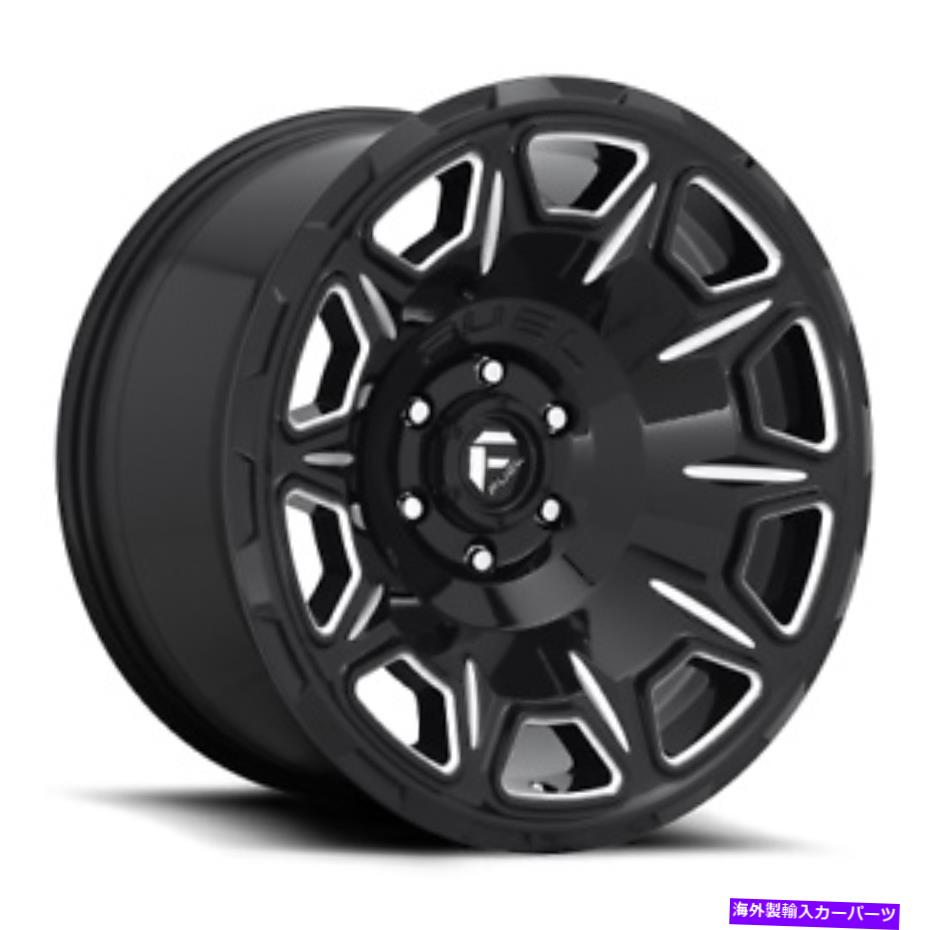 ホイール　４本セット 20x10 d688燃料復geグロスブラック＆ミルドホイール6x135（-18mm）セット4のセット 20x10 D688 Fuel Vengeance Gloss Black & Milled Wheels 6x135 (-18mm) Set of 4【並行輸入品】