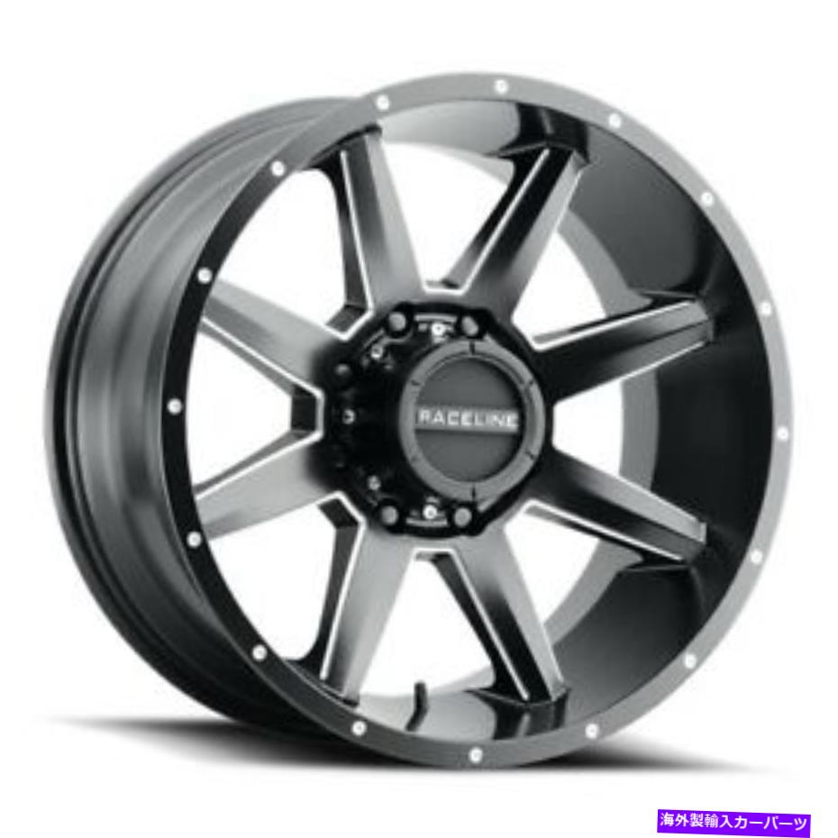 ホイール　４本セット 17x9 Raceline 954m Stryker Satin Satin Black＆Milled Wheels 6x5.5（-12mm）セット4 17x9 Raceline 954M Stryker Satin Black & Milled Wheels 6x5.5 (-12mm) Set of 4【並行輸入品】