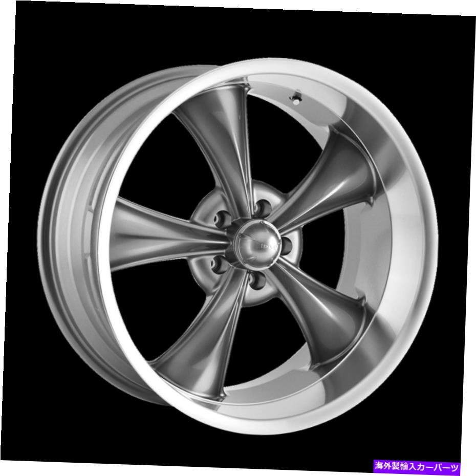 ホイール　４本セット 20x8.5リドラー695グレーw/機械加工リップホイール5x5（0mm）セット4のセット 20x8.5 RIDLER 695 Grey W/Machined Lip Wheels 5x5 (0mm) Set of 4【並行輸入品】｜Us Custom Parts Shop USDM