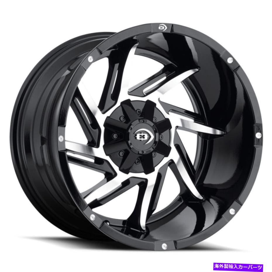 ホイール 4本セット 20x9ビジョン422 Prowler Black Machined Face Wheels 6x135/6x5.5(12mm)セット4 20x9 Vision 422 Prowler Black Machined Face Wheels 6x135/6x5.5 (12mm) Set of 4【並行輸入品】|Us Custom Parts Shop USDM