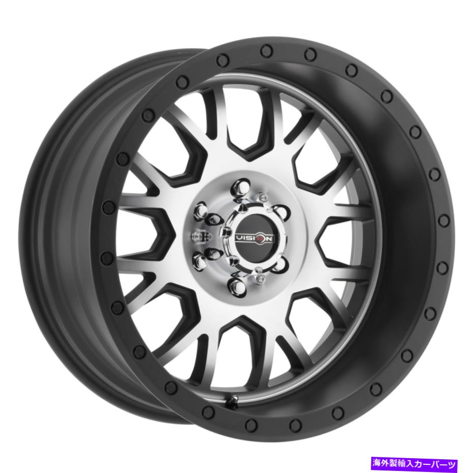 ホイール　４本セット 15x6 Vision GV8 Invader機械加工ホイール4x156（38mm）セット4 15x6 Vision GV8 Invader Machined Wheels 4x156 (38mm) Set of 4【並行輸入品】