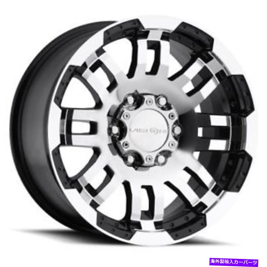 ホイール 4本セット 20x9ビジョンオフロード375ウォリアーブラック機械加工ホイール6x5.5(30mm)セット4 20x9 Vision Off-Road 375 Warrior Black Machined Wheels 6x5.5 (30mm) Set of 4【並行輸入品】|Us Custom Parts Shop USDM