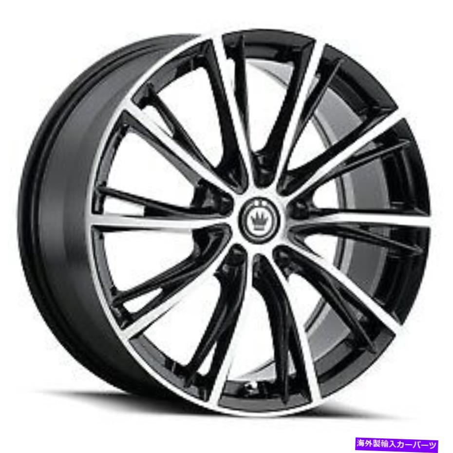 ホイール　４本セット 18x8 konig 53mbインプレッションBlkマッハホイール5x112（45mm）セット4のセット 18x8 Konig 53MB Impression Blk Mach Wheels 5x112 (45mm) Set of 4【並行輸入品】